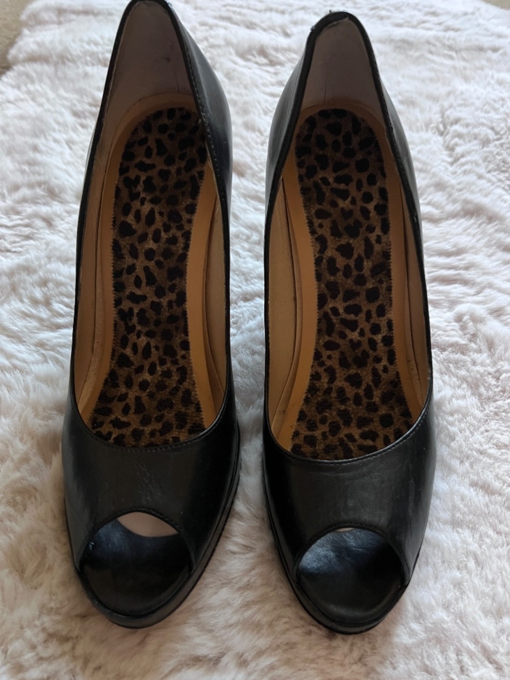 Red Bottom Peep Toe Platforms
